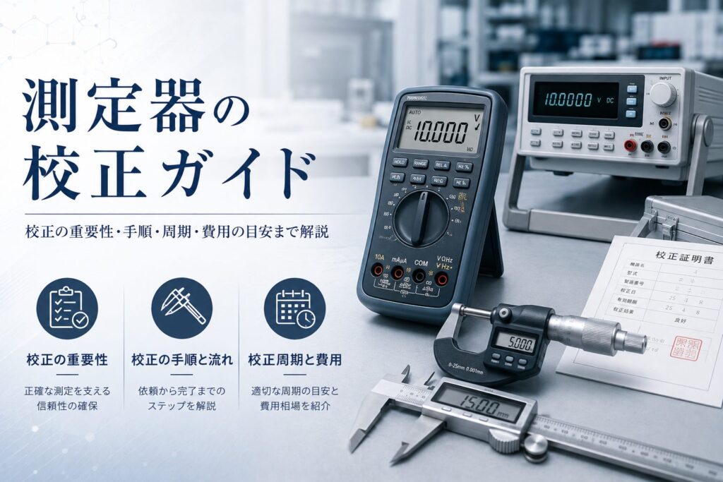 測定器の校正ガイド 校正の重要性・手順・周期・費用の目安まで解説