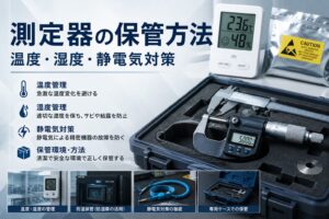 測定器の保管方法・温度湿度静電気対策