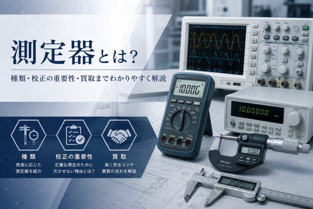 測定器とは?種類・校正の重要性・買取までわかりやすく解説